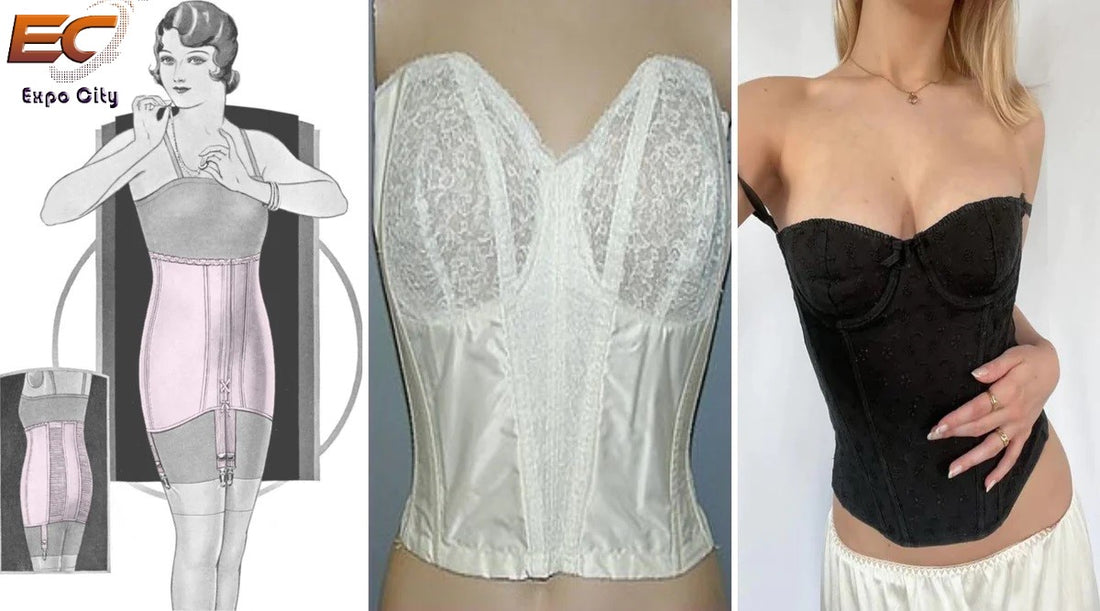 Cotton and Velvet Corset