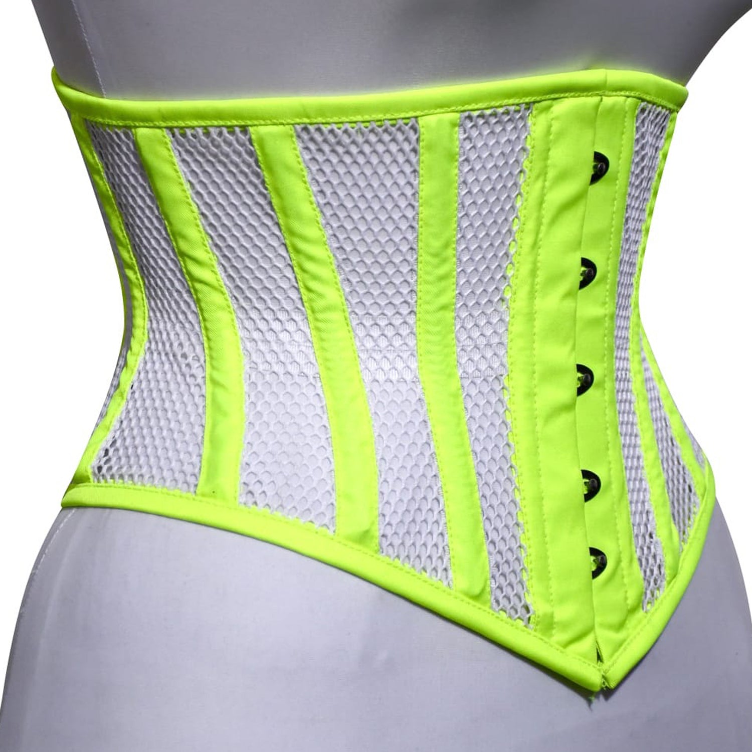 EC EXPO CITY Women Double Steel Boned Heavy Duty Underbust Waist Training Shaper costume J9 Mesh Corset